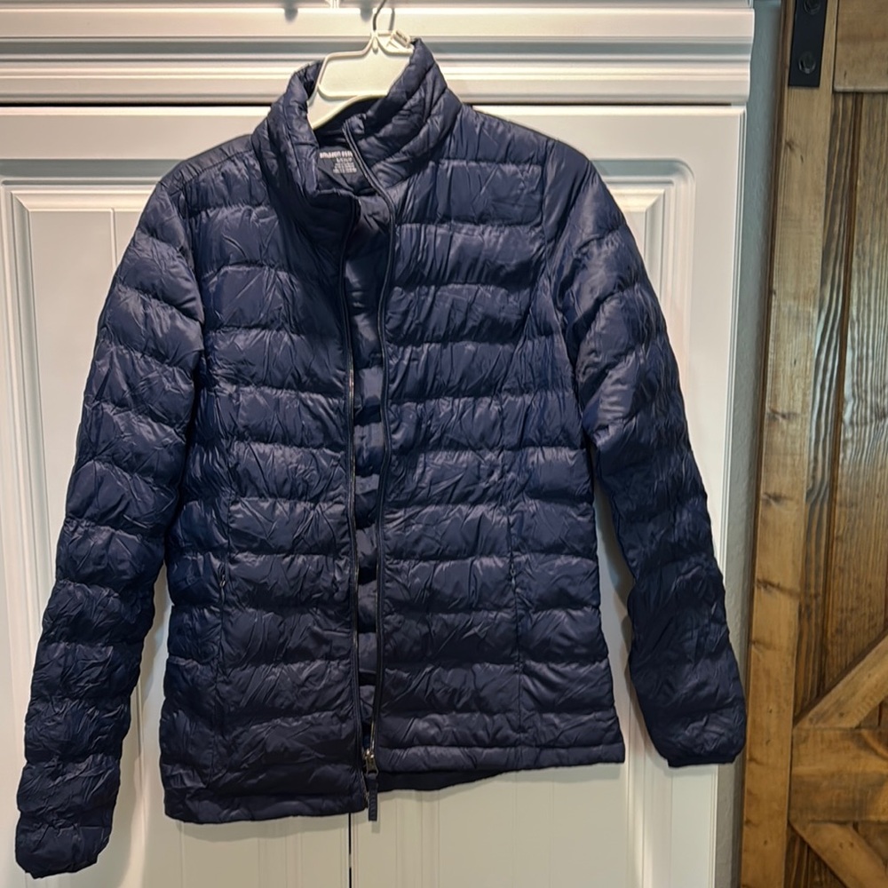 Amazon Essentials Blue Puffer Jacket Lightweight … - image 1